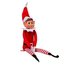 ギャラリービューアに画像を読み込み、Christmas Elf Behaving Badly Plush Toy | Novelty Long Bendy Naughty Boy Christmas Elves Doll | 12 Inches