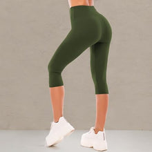 Load image into Gallery viewer, SINOPHANT High Waisted Leggings for Women - Full Length Capri Buttery Soft Yoga Pants for Workout Athletic(Full ArmyGreen,S-M)