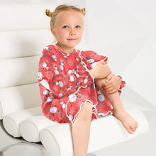 Load image into Gallery viewer, Aslsiy Girls Dress Cartoon Snowman Snow Toddler Princess Dress Casual Long Sleeve Clothes for Girls 5-6T