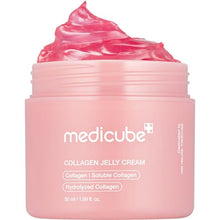 Load image into Gallery viewer, Medicube Collagen Jelly Cream-50ml with Niacinamide and Freeze-Dried Collagen improves uneven skin tone, boosts hydration, and 24-hour glow. No artificial colors. Korean skincare(1.69 fl. oz.)