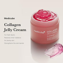 Load image into Gallery viewer, Medicube Collagen Jelly Cream-50ml with Niacinamide and Freeze-Dried Collagen improves uneven skin tone, boosts hydration, and 24-hour glow. No artificial colors. Korean skincare(1.69 fl. oz.)