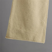 Load image into Gallery viewer, Women Basic Knitted Loose Pants and O Neck Sweater Suit Warm Sets Tracksuits Pullover Two Piece Dark Brown One Size