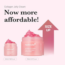 Load image into Gallery viewer, Medicube Collagen Jelly Cream-50ml with Niacinamide and Freeze-Dried Collagen improves uneven skin tone, boosts hydration, and 24-hour glow. No artificial colors. Korean skincare(1.69 fl. oz.)