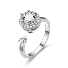 Load image into Gallery viewer, LIOYSIUT Rotating Live Mouth Ring Devil's Eye Ring Anti-Anxiety Stress Relief Micro-set Zircon Ring (angel eye)