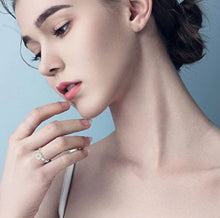 Load image into Gallery viewer, LIOYSIUT Rotating Live Mouth Ring Devil's Eye Ring Anti-Anxiety Stress Relief Micro-set Zircon Ring (angel eye)