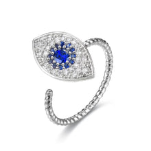 Load image into Gallery viewer, LIOYSIUT Rotating Live Mouth Ring Devil's Eye Ring Anti-Anxiety Stress Relief Micro-set Zircon Ring (angel eye)