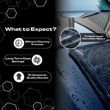 ギャラリービューアに画像を読み込み、Blackline Drying Towel #1 Rated Car Drying Towel for Car Detailing Streak Free, XL 1300 GSM Premium Ultra Soft Microfiber, Twisted-Loop Microfiber Towels for Cars 24" x 36"