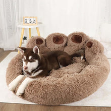 Load image into Gallery viewer, Paw Shaped Pet Bed, Soothing Paw Dog Bed, Bear Paws Dog Bed, Cute Bear Paw Shape Dog Bed, Dog Bed Cat Pet Sofa Cute Bear Paw Shape Comfortable Cozy (M,Brown)