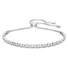 Load image into Gallery viewer, Swarovski Women's Matrix Bracelet Jewelry Collection, Rhodium Finish, Clear Crystals