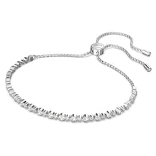 Load image into Gallery viewer, Swarovski Women's Matrix Bracelet Jewelry Collection, Rhodium Finish, Clear Crystals