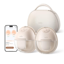 ギャラリービューアに画像を読み込み、eufy Wearable Breast Pump S1 Pro, Electric Hands-Free Breast Pump with Heating Technology, Portable Charging Case, App-Controlled Smart Rhythm, Hospital-Grade Suction, Leak-Proof and Ultra-Quiet