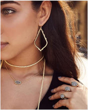 Load image into Gallery viewer, Kendra Scott Elisa Pendant Necklace for Women, Fashion Jewelry, Rhodium-Plated, Peridot Illusion