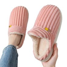 Load image into Gallery viewer, Women's Slippers Closed-back Fuzzy Faux Wool Soft Lightweight Non slip Home Shoes Fleece Indoor Outdoor Soles Comfy Shoes Pink, 6