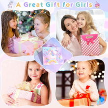 Load image into Gallery viewer, Flasoo DIY Charm Bracelet Making Kit for Girls, Jewelry Making Kit with Unicorn Mermaid Purple Stuff Craft Gift for Birthday, Christmas, New Year