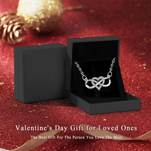Load image into Gallery viewer, EHENiZ Infinity Heart Necklace for Women Ladies, 925 Silver, 3A+ Cubic Zirconia Necklaces for Women, Love Heart Pendant Gifts,18" Chain with 2" Extender