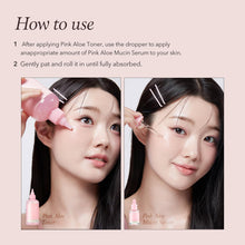 ギャラリービューアに画像を読み込み、APRILSKIN Pink Aloe Mucin Serum 1.01 fl.oz (30ml) Hydrating 78% Jeju Aloe Mucin Formula with Non-Sticky Finish for a Glass Glow Look, Korean Skincare