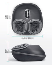 Load image into Gallery viewer, Nekteck Shiatsu Foot Massager Machine with Soothing Heat, Deep Kneading Therapy, Air Compression, Improve Blood Circulation and Foot Wellness,Relax for Home or Office Use(Gray)