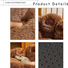 Load image into Gallery viewer, Paw Shaped Pet Bed, Soothing Paw Dog Bed, Bear Paws Dog Bed, Cute Bear Paw Shape Dog Bed, Dog Bed Cat Pet Sofa Cute Bear Paw Shape Comfortable Cozy (M,Brown)