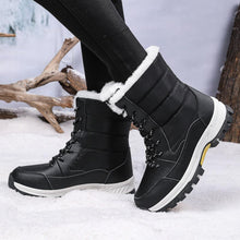 Load image into Gallery viewer, Womens Winter Snow Boots Waterproof Walking Comfortable Shoes Hiking Tennis Booties Furry Mid Calf Warm Lightweight Boots