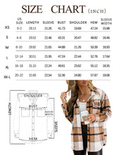 Load image into Gallery viewer, AUTOMET Womens Fall Outfits Fashion Clothes Shackets Flannel Plaid Button Down Long Sleeve Shirts Jackets 2024 Apricot XS