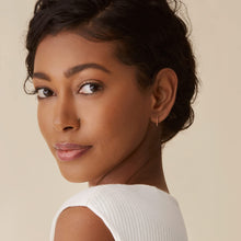 Load image into Gallery viewer, PAVOI 14K Gold Plated Sterling Silver Post Huggies | Cubic Zirconia Huggie Earrings for Women | Garnet Stones, White Gold