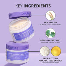 ギャラリービューアに画像を読み込み、goPure Sculpt & Tone Arm Cream – Firming And Tightening Cream For The Arms, Smooths The Look Of Wrinkles, Deeply Hydrates, Firms The Look Of Crepey Texture On The Arms