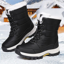 Load image into Gallery viewer, Womens Winter Snow Boots Waterproof Walking Comfortable Shoes Hiking Tennis Booties Furry Mid Calf Warm Lightweight Boots