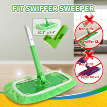 ギャラリービューアに画像を読み込み、5 Pack Reusable 100% Chenille Mop Pads Compatible with Swiffer Sweeper Mop, Wet and Dry Flat Swiffer mop Cover, 5 Pack Washable Swiffer Pads for Surface/Hardwood Floor Cleaning (Mop is Not Included)