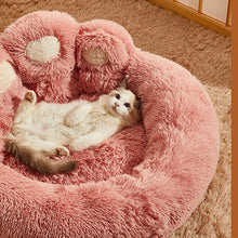 Load image into Gallery viewer, Paw Shaped Pet Bed, Soothing Paw Dog Bed, Bear Paws Dog Bed, Cute Bear Paw Shape Dog Bed, Dog Bed Cat Pet Sofa Cute Bear Paw Shape Comfortable Cozy (M,Brown)
