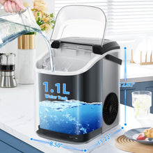 ギャラリービューアに画像を読み込み、Nugget Countertop Ice Maker with Soft Chewable Ice, 34Lbs/24H, Pebble Portable Ice Machine with Ice Scoop, Self-Cleaning, One-Click Operation, for Kitchen,Office Stainless Steel Silver