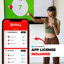 Load image into Gallery viewer, Boxbollen Original with App, Used by Celebrities - MMA Gear Boxing Ball - Boxing Reflex Ball with Adjustable Strap - Interactive The Boxball App Integration - Stocking Stuffer Ideas - 1 Pack