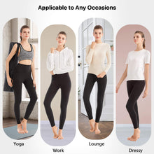 Load image into Gallery viewer, SINOPHANT High Waisted Leggings for Women - Full Length Capri Buttery Soft Yoga Pants for Workout Athletic(Full Black,S-M)