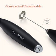 Load image into Gallery viewer, Powerful Handheld Milk Frother, Mini Milk Foamer, Battery Operated (Not included) Stainless Steel Drink Mixer for Coffee, Lattes, Cappuccino, Frappe, Matcha, Hot Chocolate.