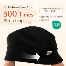 ギャラリービューアに画像を読み込み、YANIBEST Womens Satin Lined Knit Beanie Hat Acrylic Winter Hats for Women Men Silk Lining Soft Slouchy Warm Cuffed Beanie Hat
