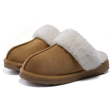Load image into Gallery viewer, Litfun Women's Fuzzy Memory Foam Slippers Fluffy Winter House Shoes Indoor and Outdoor, Chestnut 8-8.5
