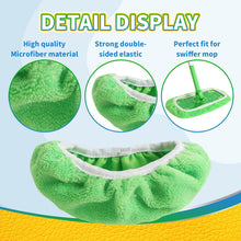 ギャラリービューアに画像を読み込み、5 Pack Reusable 100% Chenille Mop Pads Compatible with Swiffer Sweeper Mop, Wet and Dry Flat Swiffer mop Cover, 5 Pack Washable Swiffer Pads for Surface/Hardwood Floor Cleaning (Mop is Not Included)