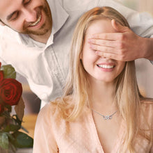 Load image into Gallery viewer, EHENiZ Infinity Heart Necklace for Women Ladies, 925 Silver, 3A+ Cubic Zirconia Necklaces for Women, Love Heart Pendant Gifts,18" Chain with 2" Extender