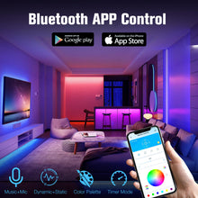 ギャラリービューアに画像を読み込み、DAYBETTER LED Strip Lights 130ft Lights Strip for Bedroom, Desk, Indoor Room Bedroom Brithday Gifts RGB Decor with Remote and 24V Power Supply