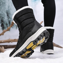 Load image into Gallery viewer, Womens Winter Snow Boots Waterproof Walking Comfortable Shoes Hiking Tennis Booties Furry Mid Calf Warm Lightweight Boots