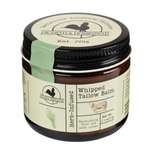 ギャラリービューアに画像を読み込み、Hearth and Homestead: Handmade Whipped Tallow Balm (Unscented/Herb-Infused) - Organic Body Butter with Infused Olive Oil, for Eczema, Rosacea, Baby - 1.3 oz