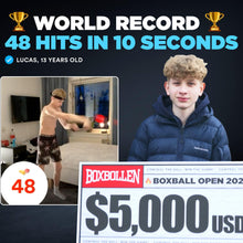 Load image into Gallery viewer, Boxbollen Original with App, Used by Celebrities - MMA Gear Boxing Ball - Boxing Reflex Ball with Adjustable Strap - Interactive The Boxball App Integration - Stocking Stuffer Ideas - 1 Pack