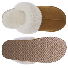 Load image into Gallery viewer, Litfun Women's Fuzzy Memory Foam Slippers Fluffy Winter House Shoes Indoor and Outdoor, Chestnut 8-8.5