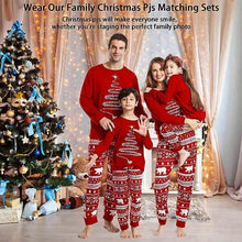 Cargar imagen en el visor de la galería, LOHILL Matching Christmas Pajamas Sets Matching Family Christmas PJs Xmas Printed Sleepwear Holiday Christmas Jammies