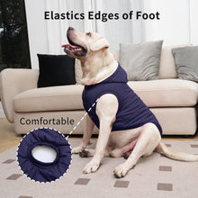 Load image into Gallery viewer, Vecomfy Fleece Lining Extra Warm Dog Hoodie in Winter,Small Dog Jacket Puppy Coats with Hooded,Blue XS