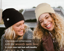 ギャラリービューアに画像を読み込み、YANIBEST Womens Satin Lined Knit Beanie Hat Acrylic Winter Hats for Women Men Silk Lining Soft Slouchy Warm Cuffed Beanie Hat