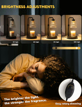 ギャラリービューアに画像を読み込み、GODONLIF Candle Warmer Lamp with Timer, Adjustable Height Candle Warmer, Dimmable, Home Decor, Wax Warmer Lamp for Jar Candles with 2 Bulbs, Black