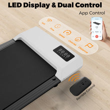 Load image into Gallery viewer, SupeRun Walking Pad, Under Desk Treadmill, 3 in 1 Portable Treadmill with Remote Control LED Display, 2.5 HP Quiet Walking Jogging Machine for Office Home Use, 300 Lbs Capacity (White-45''L, BA03)