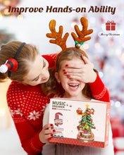 ギャラリービューアに画像を読み込み、ROBOTIME 3D Puzzles for Adults Wooden Music Box with LED DIY Model Christmas Tree Building Kit for Kids Hobby Crafts Unique Home Decor