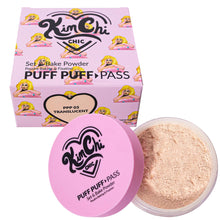 Load image into Gallery viewer, Kimchi Chic Beauty Puff Puff Pass Set and Bake Powder, Loose Face Powder with Extra Fluffy Setting Powder Puff, Soft Natural Face Makeup for Uneven Skin Tone, 03 Translucent
