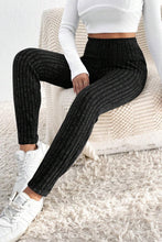 Load image into Gallery viewer, Comfortable Elastic Ribbed Leggings - Ideal for Daily Wear,Black,(US 4-6) S